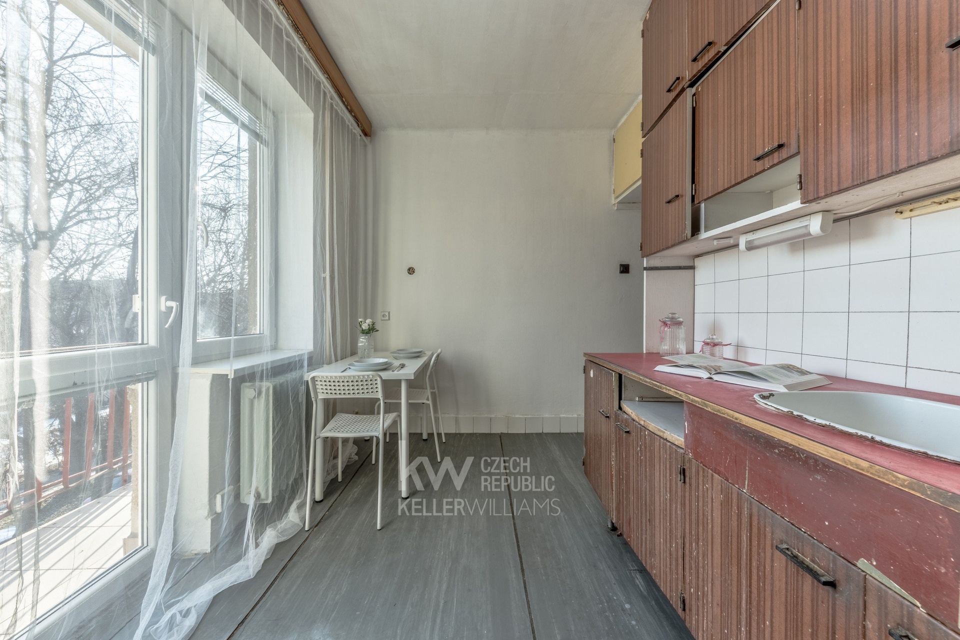 Prodej bytu 1+1/B, 33,8 m² + balkón a sklep, Praha 10 - Strašnice